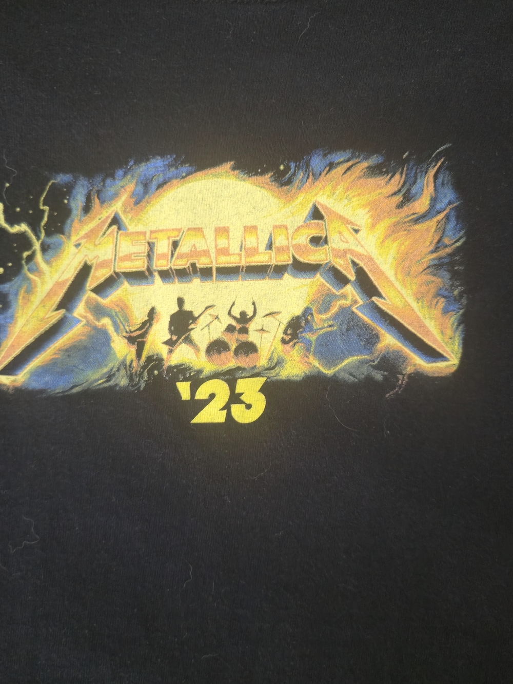 Metallica M72 North American Tour 2023 Black Graphic Tee Rock Metal - Picture 5 of 5